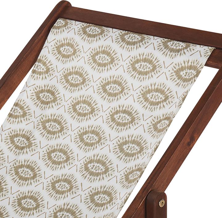 Produktbild Beliani Stoffbezug 2er Set für Gartenliegen ANZIO / AVELLINO Bohomuster sandbeige
