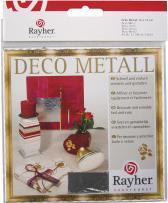 Rayher Metallo deco, 14x14cm, 5 fogli, argento