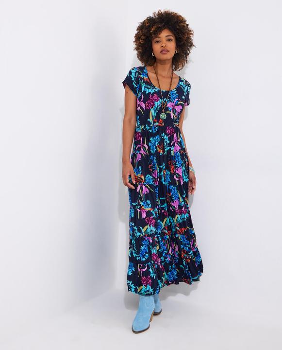 Produktbild Joe Browns Dark Floral Crinkle Maxi Dress (38)