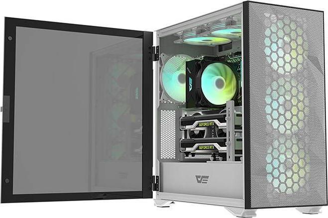 Actual product image Darkflash Tech C6 ARGB Computer Fan Set 3in1 120x120 (white) (120 mm, 3 x)