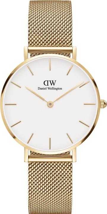 Daniel Wellington Classic Petite Evergold White (32 mm) (Uhr mit Schmuckstein, 32 mm)