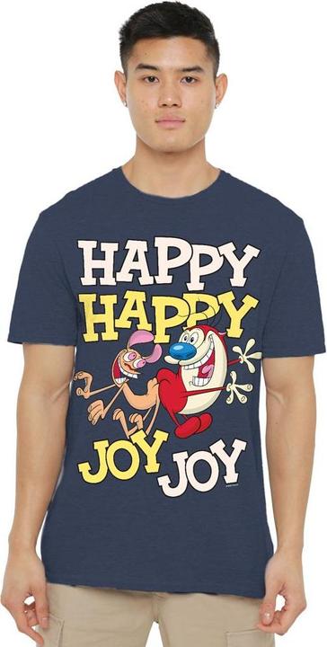 Immagine prodotto Ren & Stimpy Happy Happy Joy Joy Maglietta Adulto Unisex (XXL)