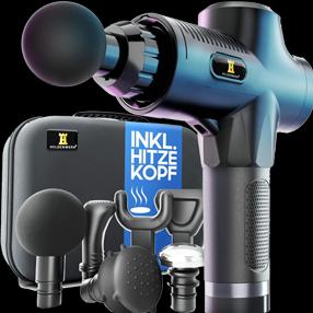 Heldenwerk Massage Gun - Massagepistole inkl. 7 Massageköpfen Black