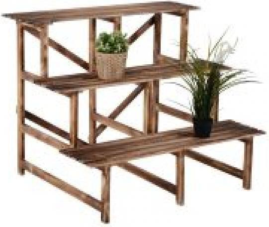 Produktbild Outsunny Pflanzentreppe Blumenregal Tannenholz
