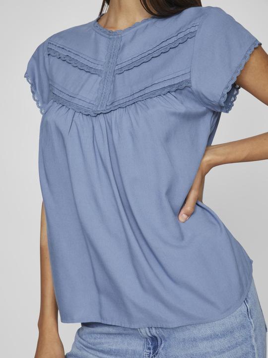 Actual product image Vila Detailed top with short sleeves (40)
