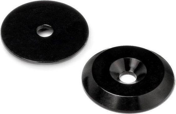 Immagine prodotto HB Racing Rondella di montaggio ad ala in alluminio (nero/2pz)