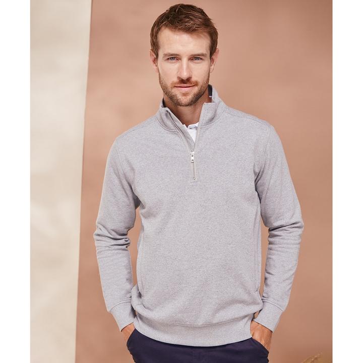 Produktbild Henbury Sweatshirt mit kurzem Reissverschluss (3XL)