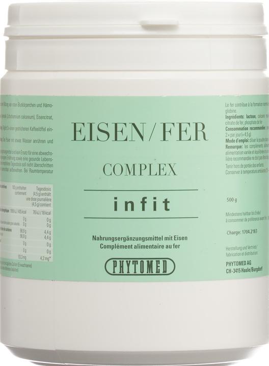 Image du produit Phytomed Poudre de complexe de fer Infit (1 pièce(s), Poudre, 500 g)