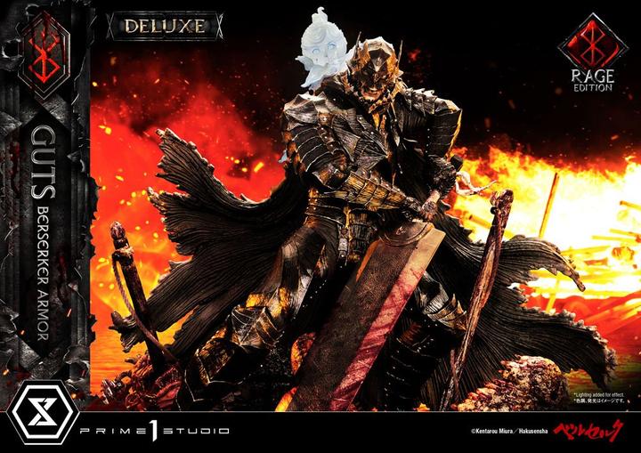 Actual product image Prime 1 Studio Berserk statuette 1/4 Guts Berserker Armor Rage Edition Deluxe Version 67 cm