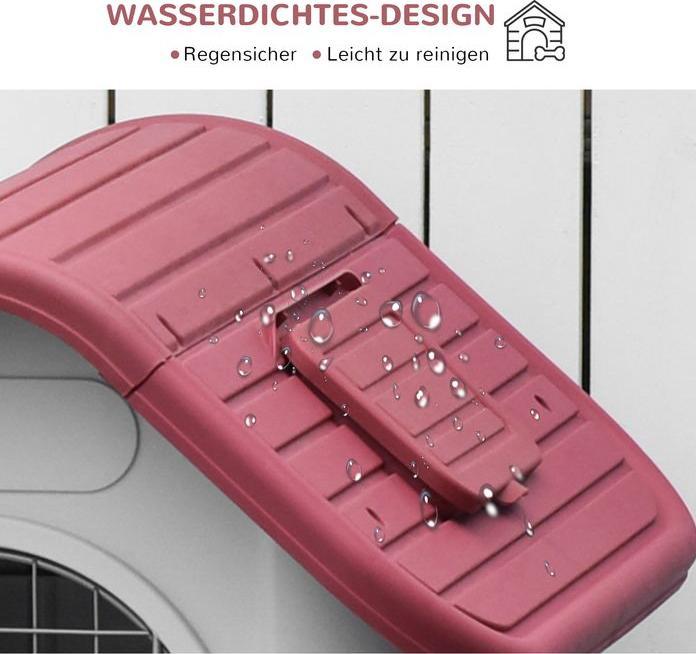 Produktbild Swisshandel24 Hundehütte Outdoor Hundehaus mit Dachluke Tor Unterschlupf für kleine Hunde Kleintierstall Luftzirku (Hundehütte)