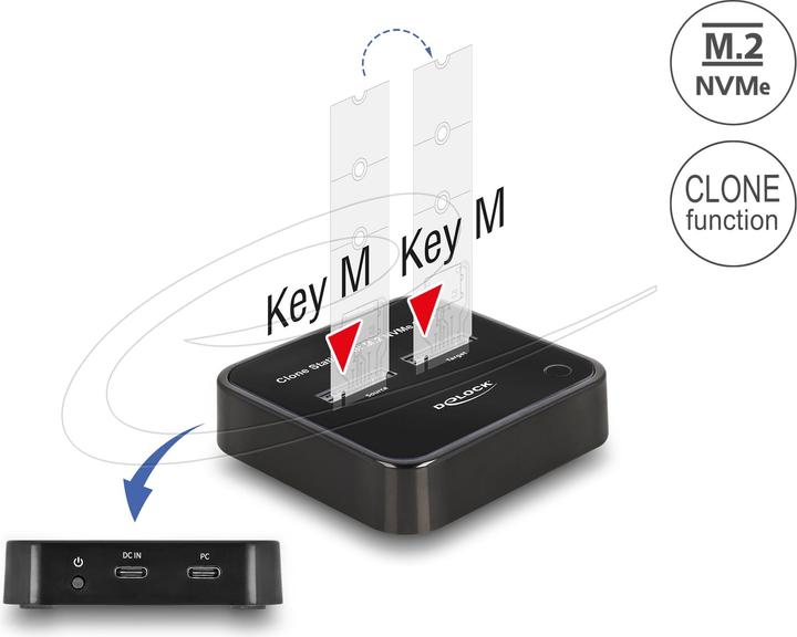 Actual product image Delock Docking- und Klonstation