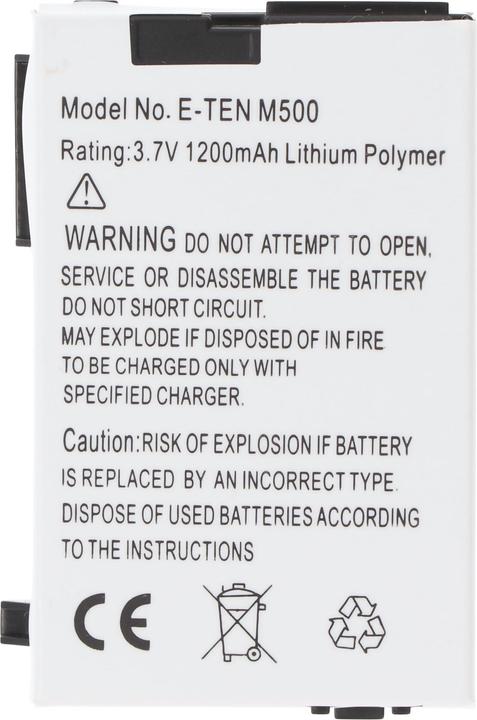 Actual product image AccuCell Battery Typhoon MyGuide E-TEN M500, M600