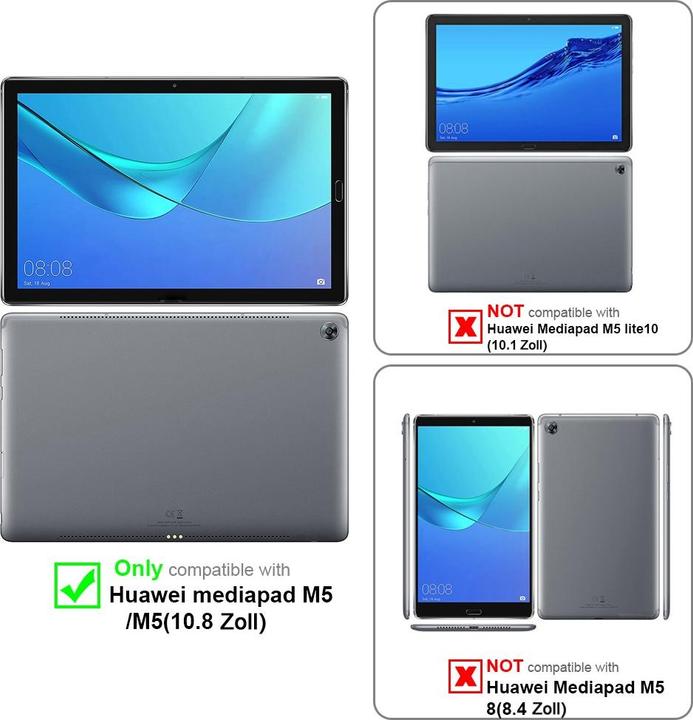 Productafbeelding Cadorabo Kettinghoesje voor Huawei MediaPad M5 / M5 PRO (10,8 Zoll) kettinghoesje verstelbaar