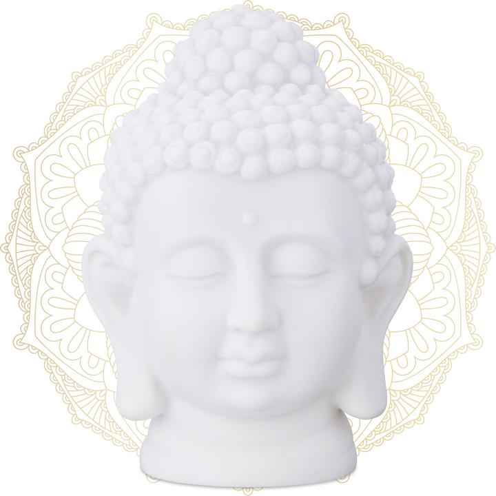 Relaxdays Tête de bouddha (12 x 10 x 17 cm)