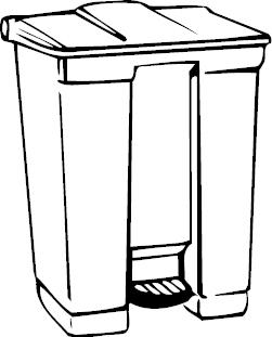 Actual product image Vepa Bins Industrial pedal bin, capacity 30 l, white. (30 l)