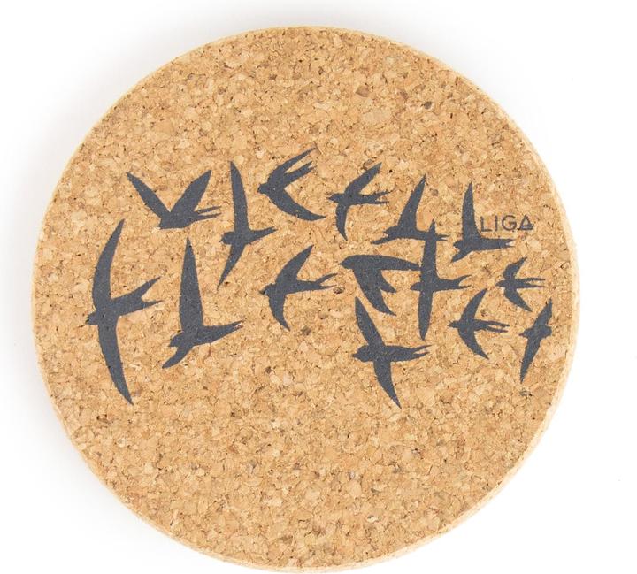 Image du produit Liga Dessous de verre CORK SWALLOWS (100 x, Dessous de verre)