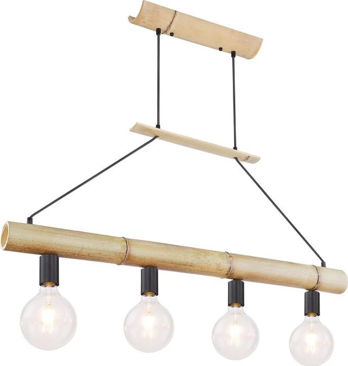 Image du produit Globo Lampe à suspendre Loreto noir 4xE27 (E27)