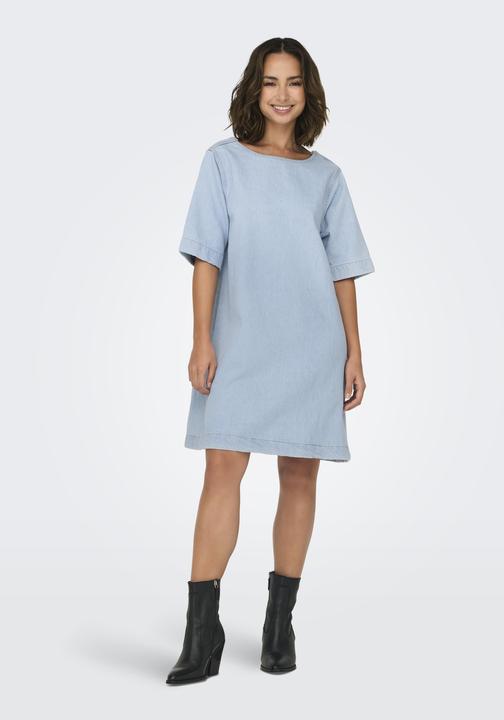 Immagine prodotto Only Abito corto in denim dalla vestibilità voluminosa e dallo scollo rotondo (XS)
