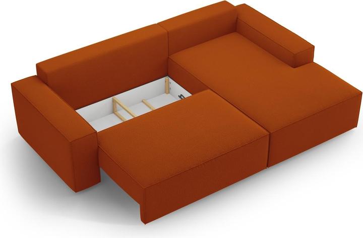 Actual product image Micadoni Right Corner Sofa With Bed Function And Box, "Jodie", 3 Seats, 246x151x86 Made in Europe (Corner sofa)