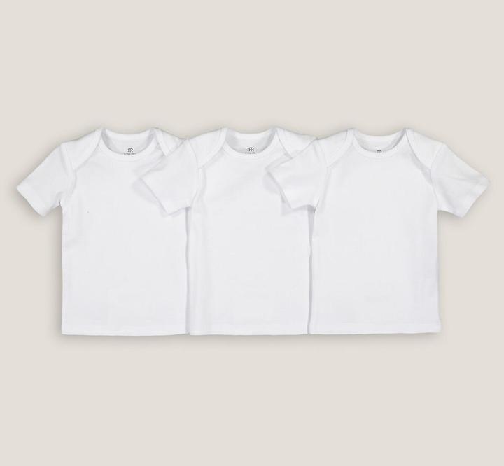 Actual product image La Redoute Collections Organic Cotton 3-Pack Undershirts (74)