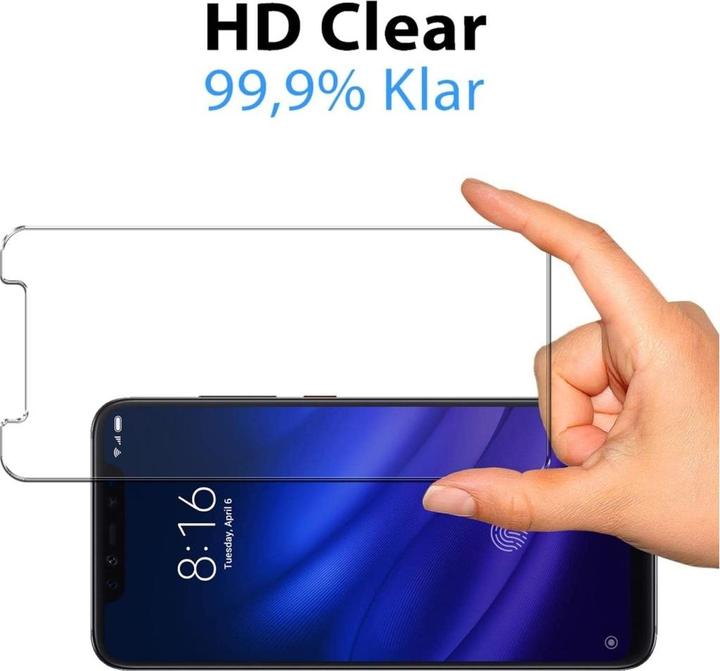 Produktbild Screenguard Xiaomi Mi 8 Pro Panzerglas Schutzfolie Case Friendly Design (1 Stück, Xiaomi Mi 8 Pro)
