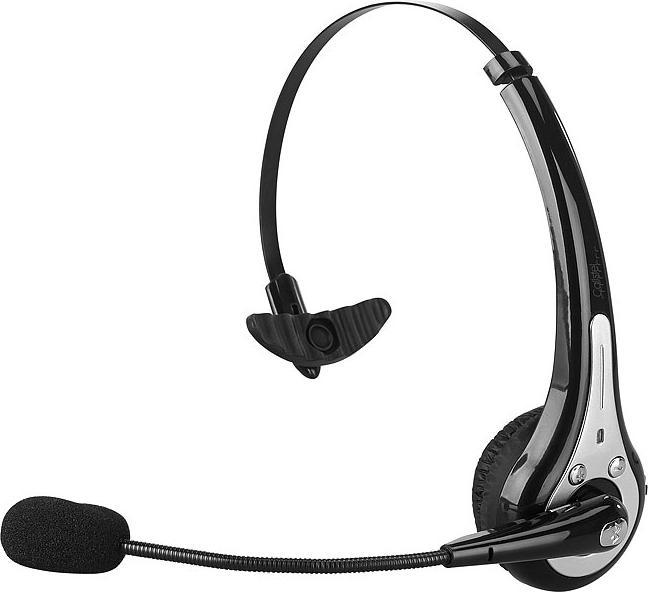Callstel Profi-Mono-Headset mit Bluetooth, Geräuschunterdrückung, 10-Std.-Akku (Kabellos, USB-A)