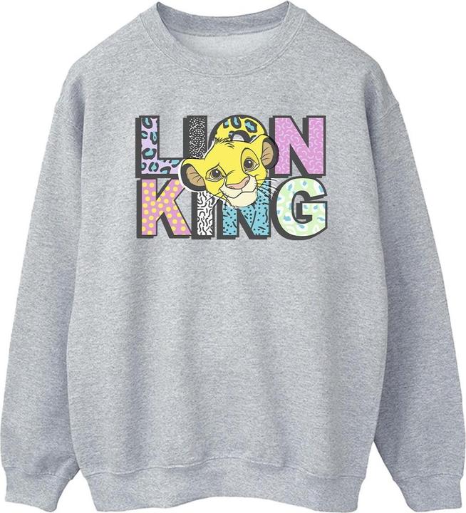 Disney The Lion King Pattern Logo Sweatshirt (L)