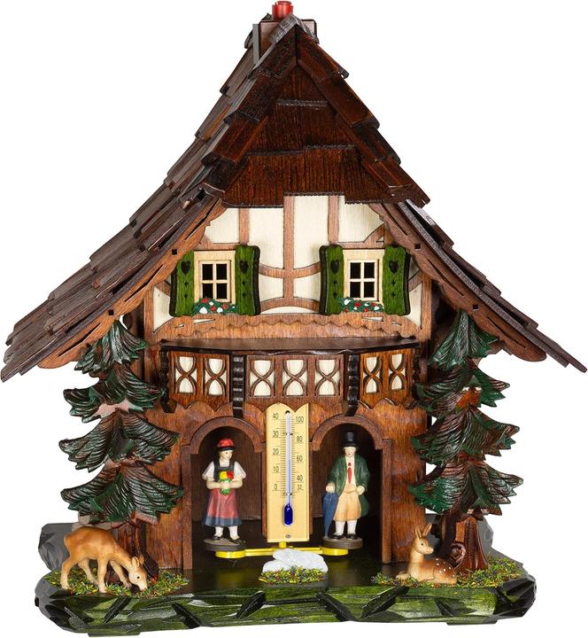 Actual product image Trenkle Wetterhaus aus dem Schwarzwald mit Holzfiguren