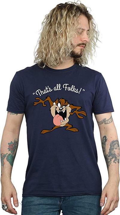Image du produit Looney Tunes That's All Folks Taz T-shirt en coton (XXL)