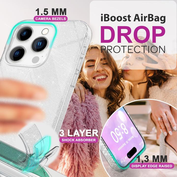 Actual product image Nalia Glitter hybrid cover (Apple iPhone 16 Pro Max)