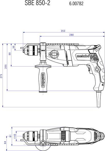 Image du produit Metabo SBE850-2 (Fonctionnement sur secteur)