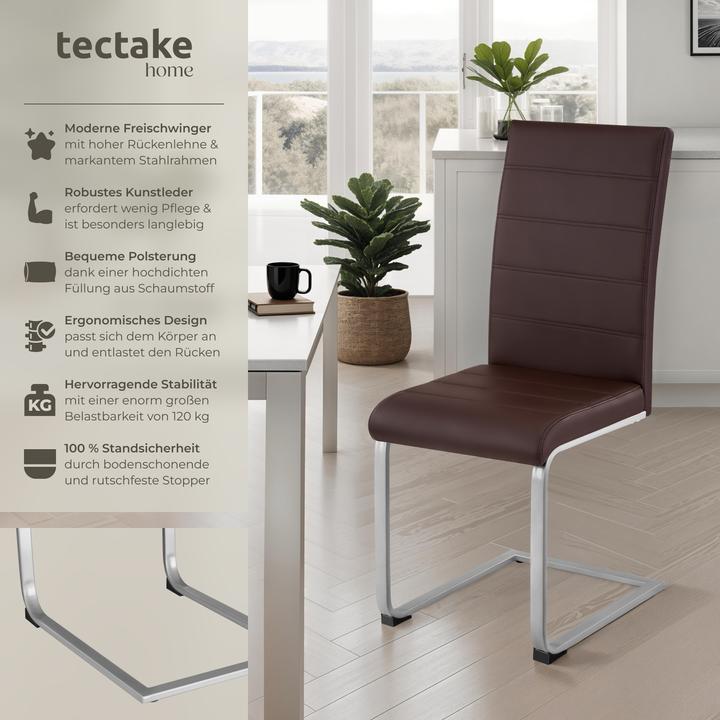 Image du produit tectake 4x Schwingstuhl
