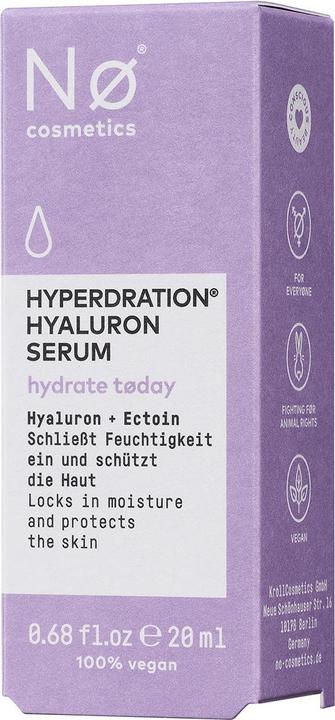 Produktbild Nø Cosmetics hydrate tøday Hyperdration Hyaluron Serum (20 ml)