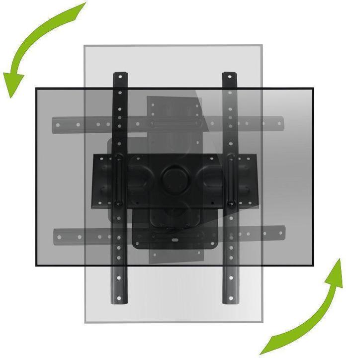 Actual product image MonLines MWH011B Swivel TV Wall Mount with Pivot 37-80 inch, black (80", 50 kg)