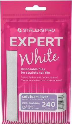 Staleks Weisse Einwegfeilen für gerade Nagelfeile Soft Base