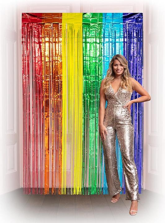 Produktbild Boland Folienvorhang metallic Regenbogen 200x100cm