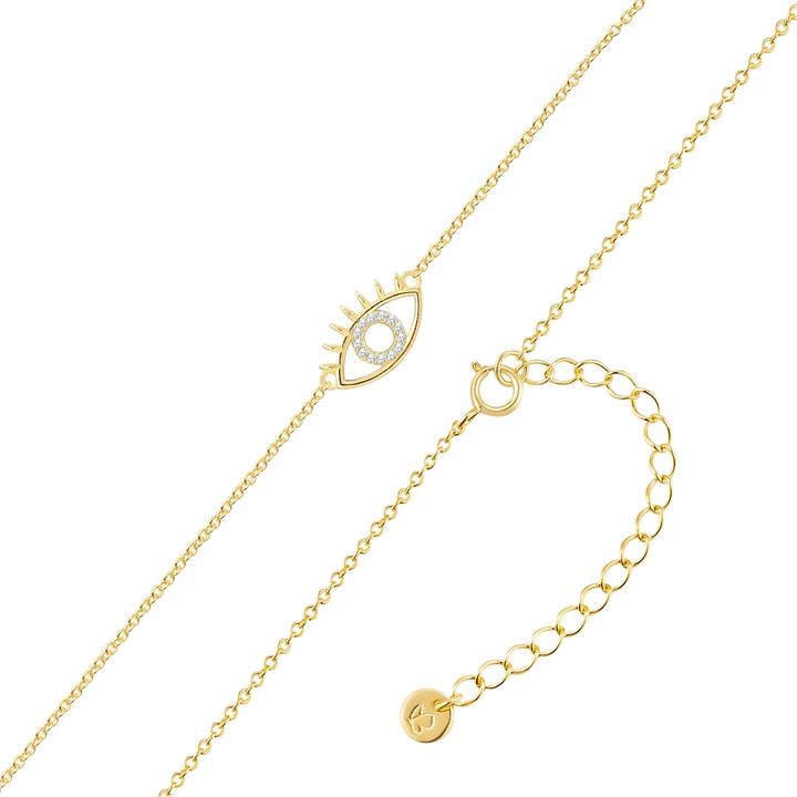 Produktbild Glanzstücke München Damen Kette Allsehendes Auge Sterling Silber - 34676 (Sterling Silber, 40 - 45 cm)