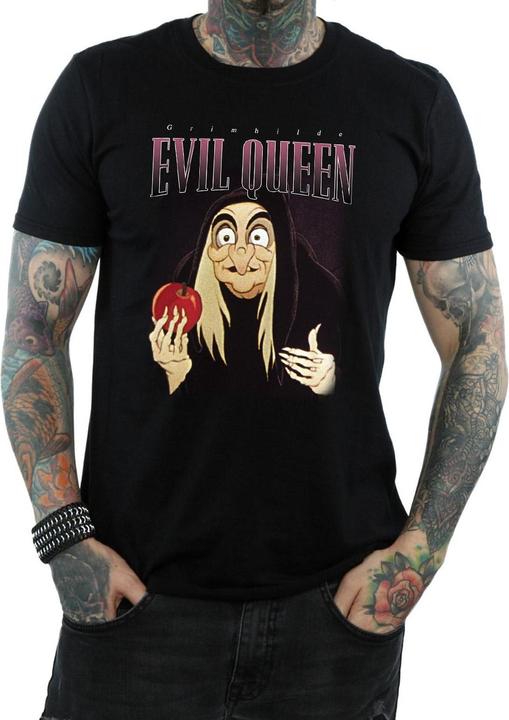 Actual product image Disney Mens Snow White Evil Queen Montage T-Shirt (L)