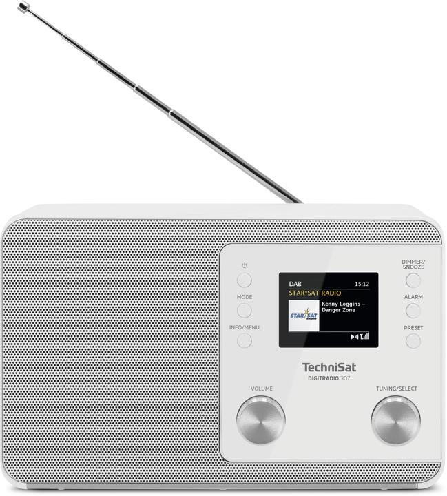 Produktbild TechniSat Radio DAB+ DIGITRADIO 307, weiss (UKW, DAB+)