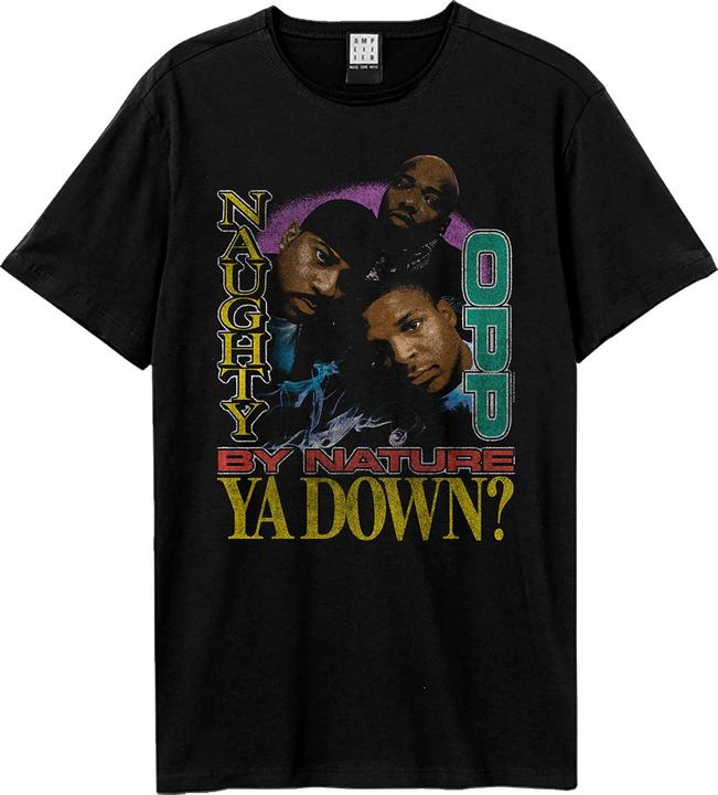 Actual product image Amplified Unisex Adult Ya Down? Naughty By Nature T-Shirt (L)