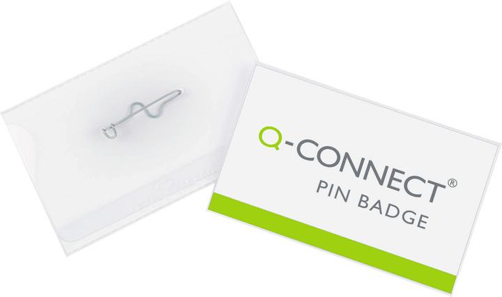 Produktbild Q-Connect Namensschilder mit Nadel