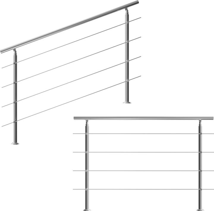 Produktbild Monzana Treppengeländer (Edelstahl)