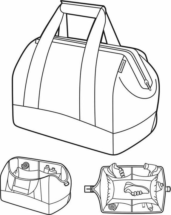 Actual product image reisenthel Shoulder bag Allrounder baroque 30 l, Marble