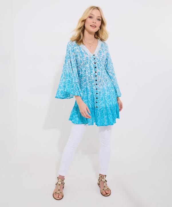 Image du produit Joe Browns Ombre Shimmr Detail Button-Down Boho Blouse (18)