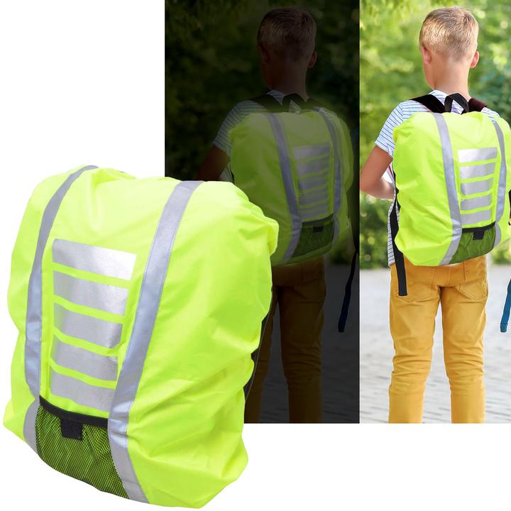 Image du produit Filmer 2 housses de pluie réfléchissantes pour les sacs à dos scolaires