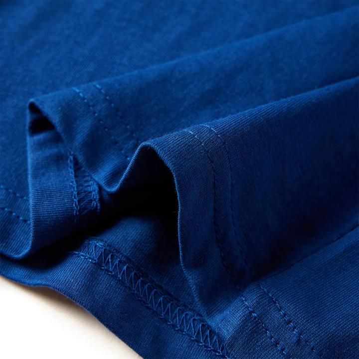 Immagine prodotto VidaXL Camicia a maniche lunghe per bambini blu scuro 116,Materiale: 100 (116)