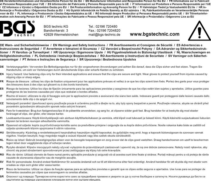 Produktbild BGS Kfz-Befestigungsclip-Sortiment