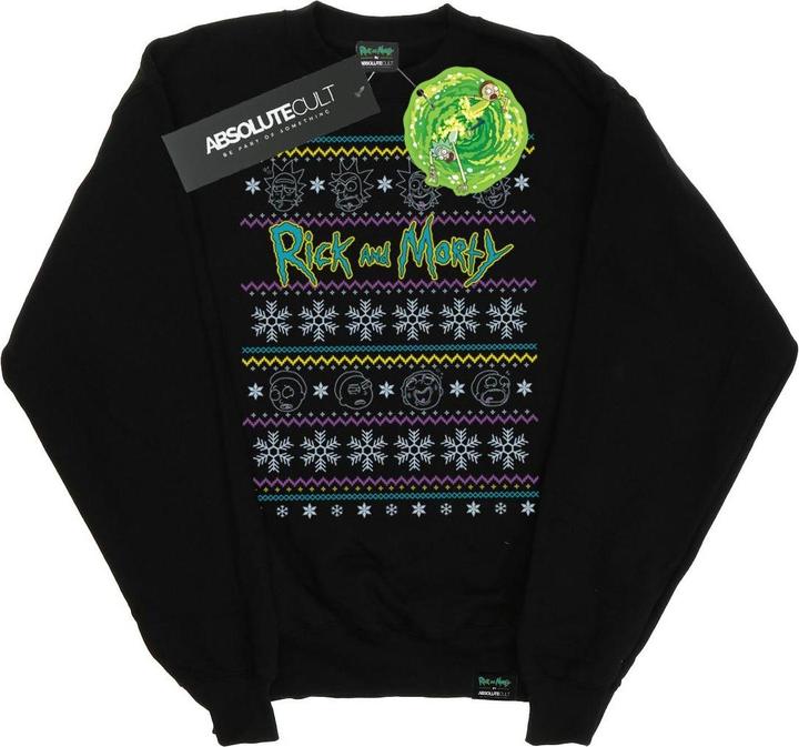 Produktbild Rick And Morty Christmas Faces Sweatshirt (S)
