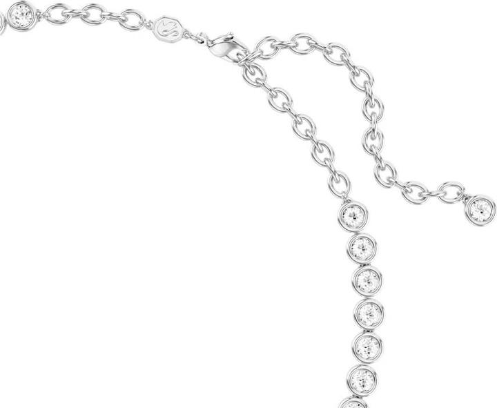 Immagine prodotto Swarovski Collana Tennis in Ambra Taglio Rotondo Bianco (Metallo Swarovski, 42 - 50 cm)