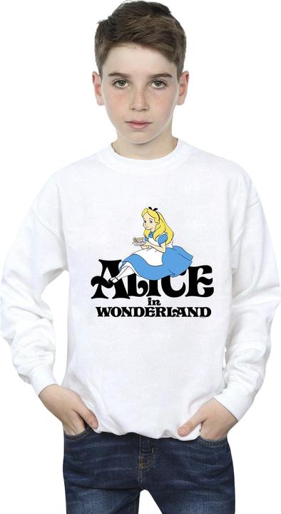 Actual product image Disney Boys Alice In Wonderland Tea Drinker Classic Sweatshirt (104)